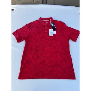 Tommy Bahama IslandZone NFL New York Giants Red Textured Polo Shirt L